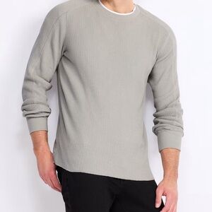 Brawny Garment Dye Long Sleeve Waffle Crew